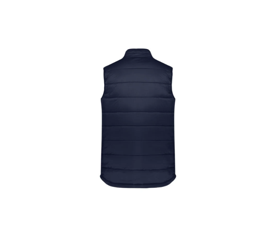 PE Staff navy puffer vest - Men's